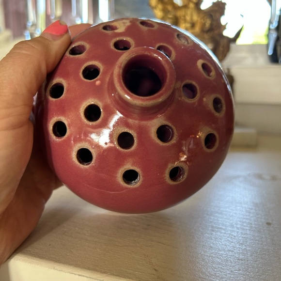 Vintage Accents Vintage Pottery Flower Frog Vase Poshmark